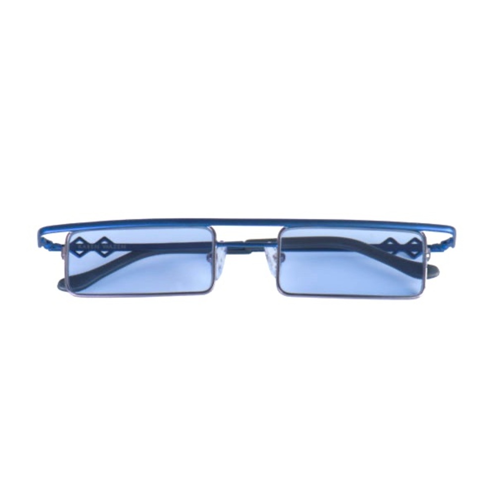 Karen Wazen ‘Vision Style’ sunglasses in blue.